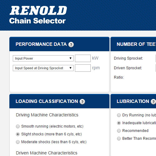 Renold-Kettenselektor